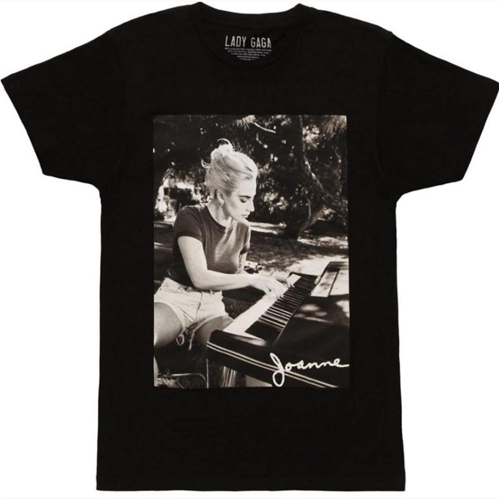 Lady Gaga Joanne Piano Portrait Unisex T-shirt Gift For Fan